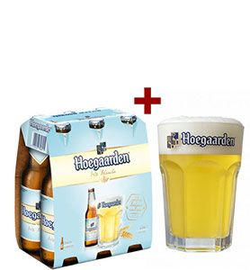 Hoegaarden Witbier 6-pack + Gratis Glas