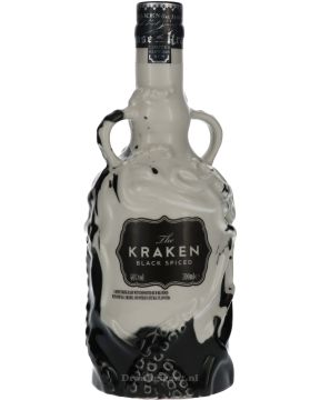 The Kraken Black Spiced Ceramic Limited Edition Black & White