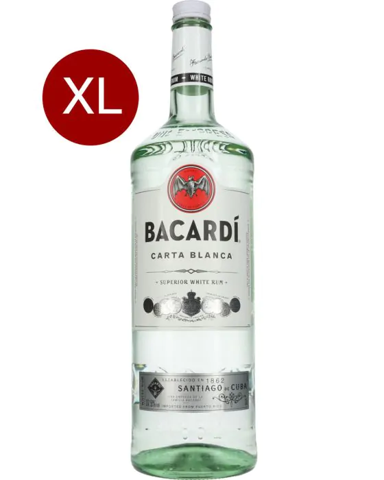 Dan salade altijd Bacardi Carta Blanca 3 Liter XL | Grote Fles Bacardi rum online kopen |  Drankgigant.nl | Drankgigant.nl