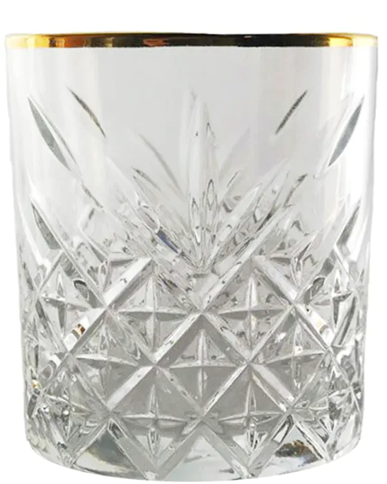 galerij Overweldigen Indirect Crystal Look Whisky Glas + Gouden Rand online kopen? | Drankgigant.nl