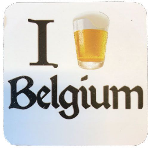 I Beer Belgium Biervilt Wit