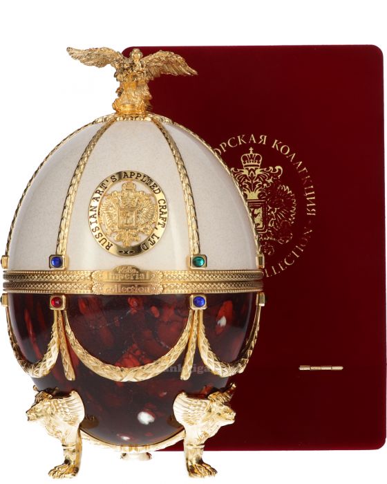 Imperial Collection Faberge Ei Wit-Rood