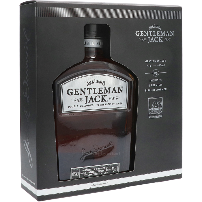 Jack Daniels Gentleman Jack Cadeaupakket Met IJsblokjes Mal