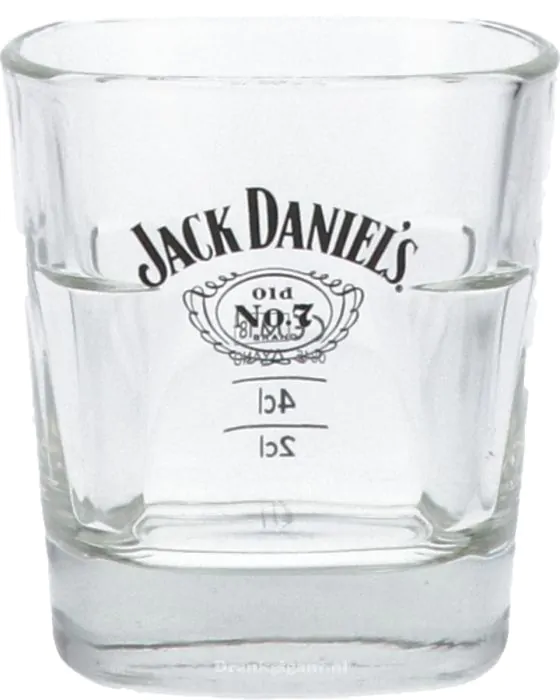 Toeval Wissen kunst Jack Daniels Whiskey Glas zwart logo online kopen? | Drankgigant.nl