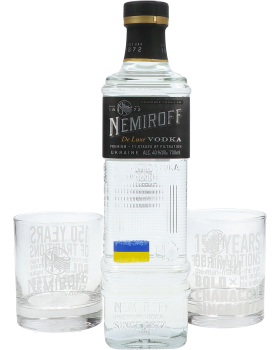 Nemiroff De Luxe Vodka Cadeaupakket