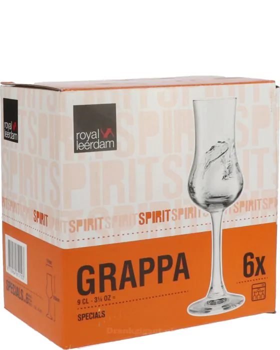 Optimisme Chirurgie ergens bij betrokken zijn Royal Leerdam Grappa Glas Set Van 6 online kopen? | Drankgigant.nl