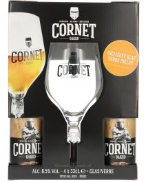 Betasten Interpreteren Albany Cornet Cadeaupakket 4 fles met Glas online kopen? | Drankgigant.nl