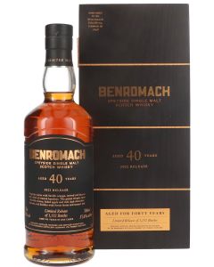 Benromach 40 Years Cask Strength 2022 Release