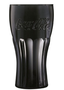 Coca Cola Spiegel/Mirror Glas Black