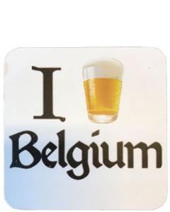 I Beer Belgium Biervilt Wit