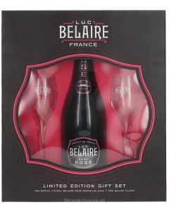 Luc Belaire Rose + Flutes Giftpack