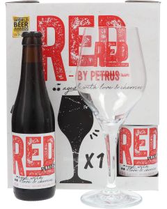 Petrus Red Cadeaubox 4x33cl + Glas